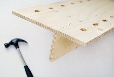 DIY storage shelf with hooks — Caroline Burke