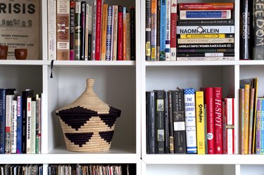 Books on a bookshelf