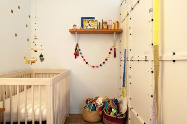 Bohemian nursery and crib
