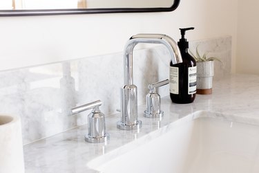 Bathroom sink and faucet