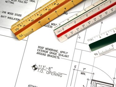 Small Transparent Triangular Prism Ruler Architect Scale Ruler 0