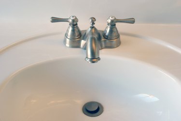 A close up of an acrylic sink