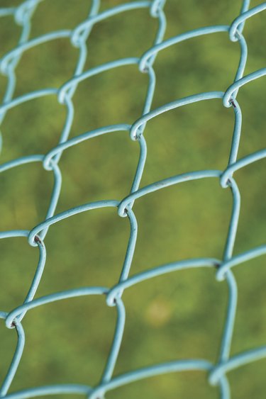 Close-up of a chain-link fence