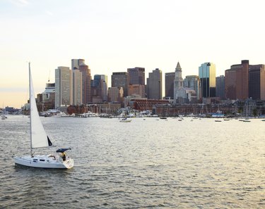 Sailboat in Boston Harbor