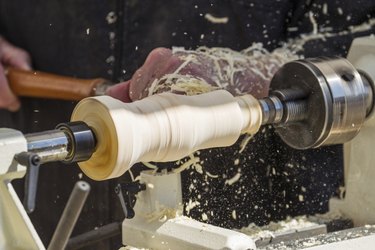 Spindle on a lathe