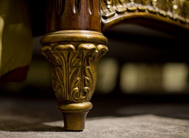 Close-up furniture feet