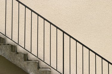 Stairs with railing