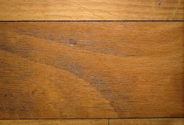 Wood flooring plank