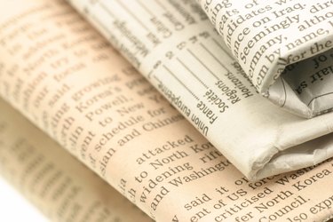 Stack of newspapers
