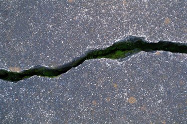 Crack in concrete