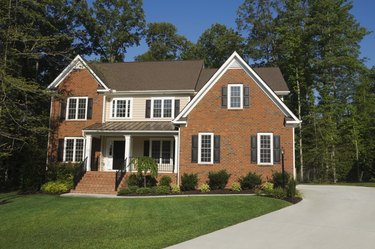 Exterior of house in suburbs