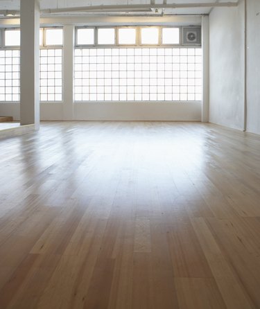 Empty room with wooden floor