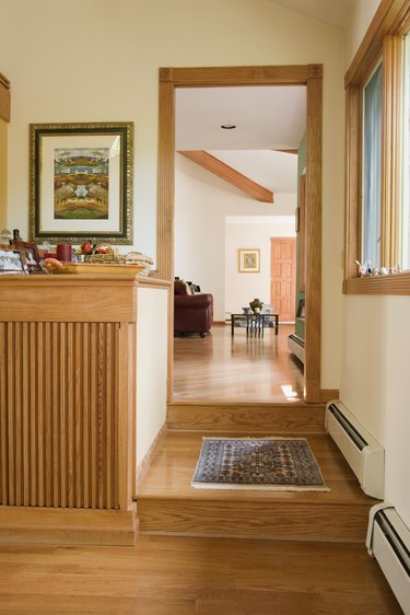 Doorway into living room