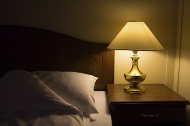 bedside at night