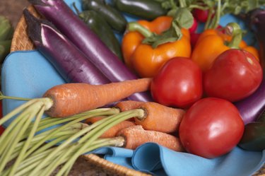 Close-up of an array of assorted vegetables