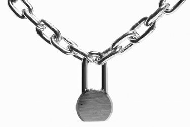 Chain with padlock