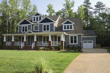 Exterior of house in suburbs