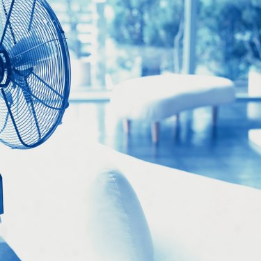 Interior of Living Room with Fan