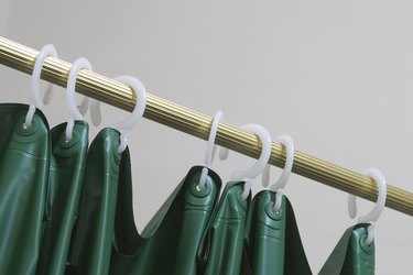 Shower curtain rail