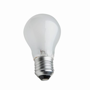 Close up of a light bulb