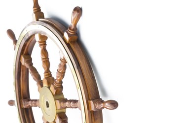 Boat steering wheel