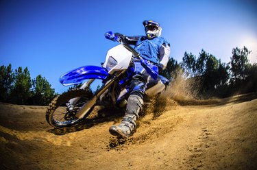 Enduro bike rider