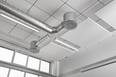 Climate control mounted under ceiling