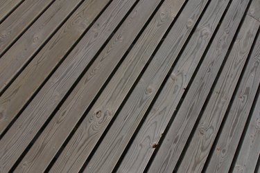 Wood deck planks