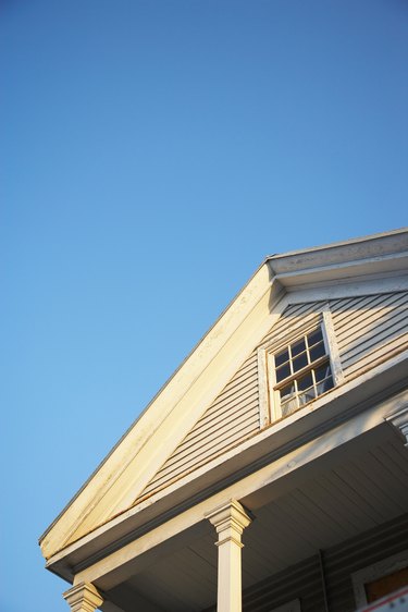 Gable roof with window in pediment