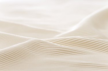 Close-up of a ribbed cotton sheet