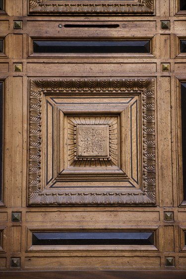 Ornate wood panel