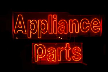 Appliance Parts Sign