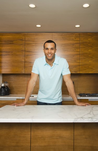Portrait of man in kitchen