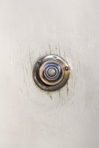 Close-up of doorbell