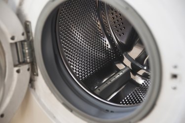 Angled View Of Washing Machine Drum