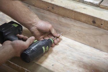 Carpenter Making Staircase