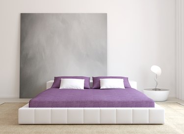 Modern bedroom interior.