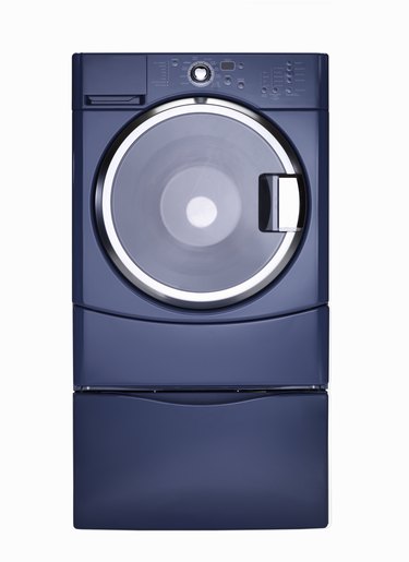 Steam technology washer, blue finish