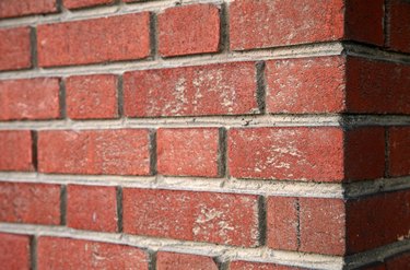 Brick wall closeup.