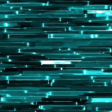 Abstract horizontal pattern of segmented bars in teal