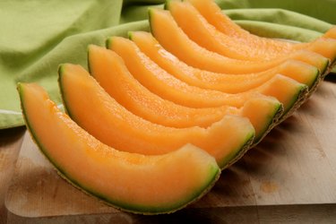 cantaloupe slices