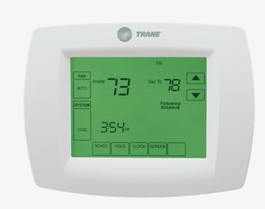 A Trane XL800 thermostat.
