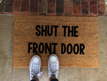 humorous doormat