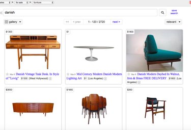 search different design styles on Craigslist