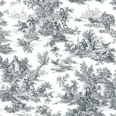 Swatch of patterned wallpaper