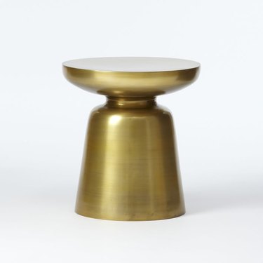 Brass solid side table