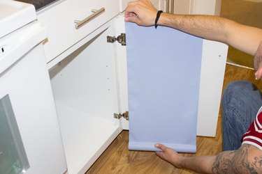 paper to cover cabinets