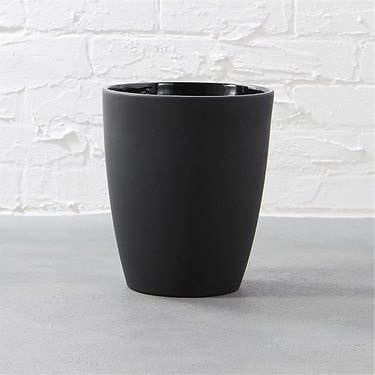 Rubber Coated Black Waste Can