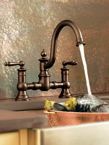oil-rubbed bronze kitchen faucet