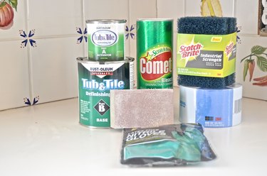 materials required to paint tile